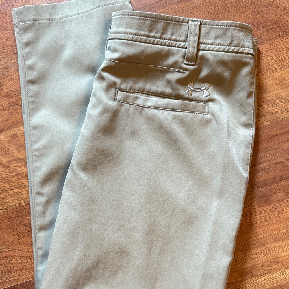 Boys Tan UA Pants